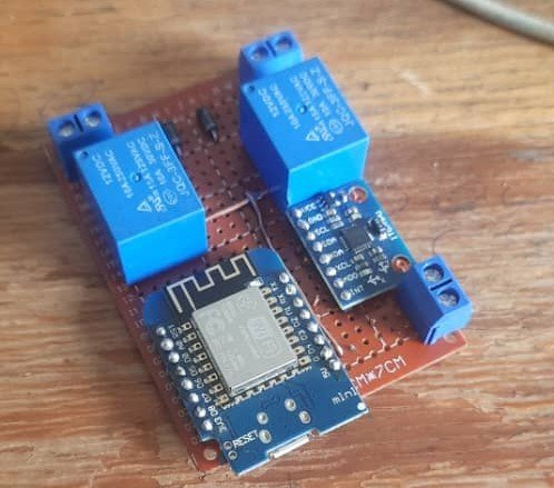 Custom sensor hardware built for the motorcycle